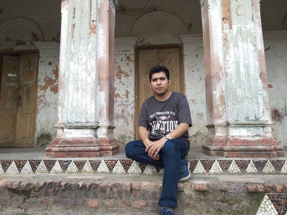 Faisal Tusher at a heritage building